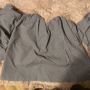 Bleuh Ciel Off-Shoulder Puff Sleeve Top